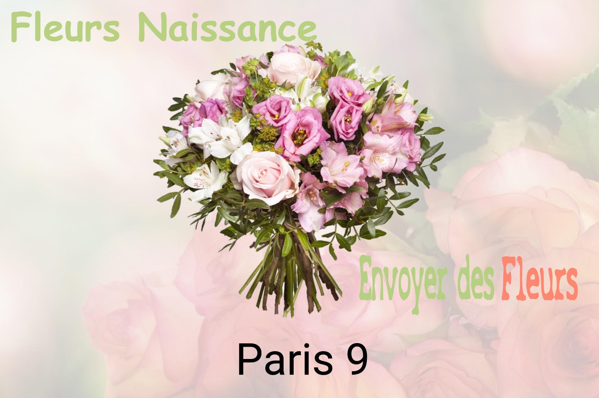 Bouquet de fleurs de naissance livré à Paris-9